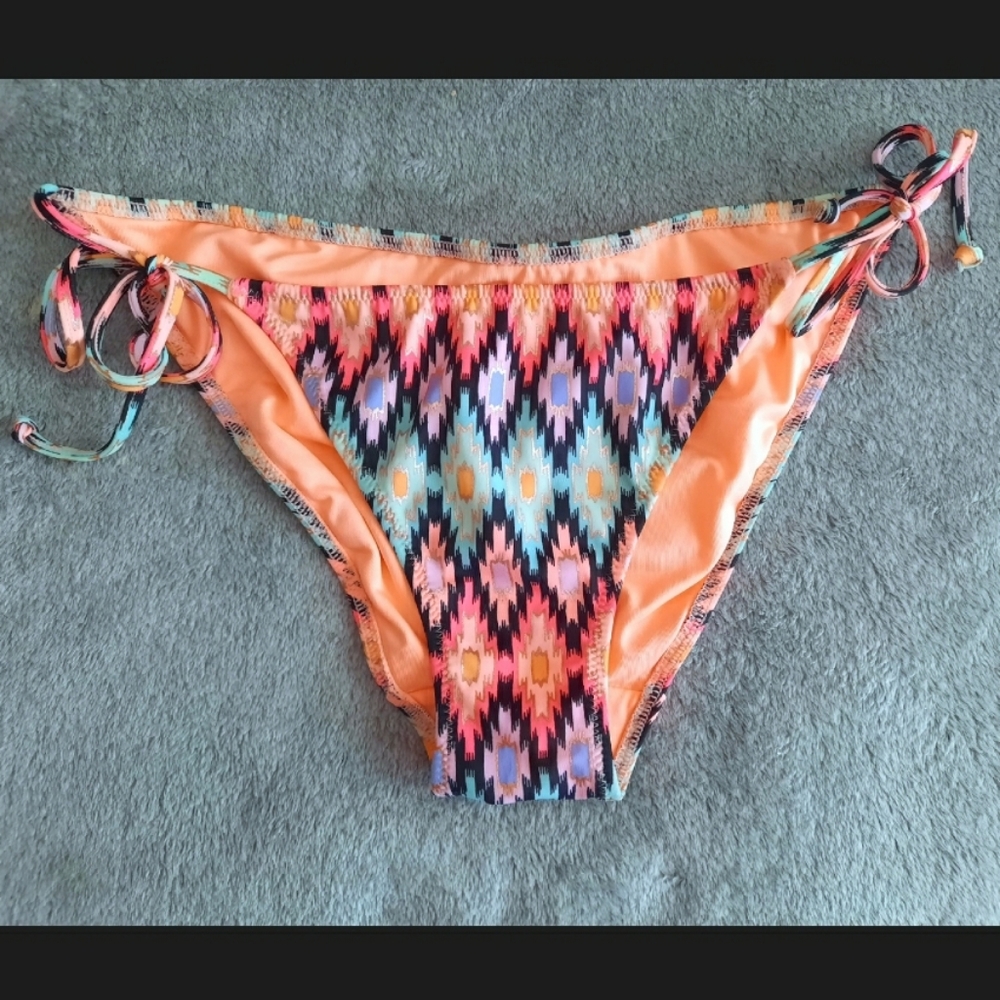 VS Teeny Bikini Bottom - Warm Ikat Foil - Size S